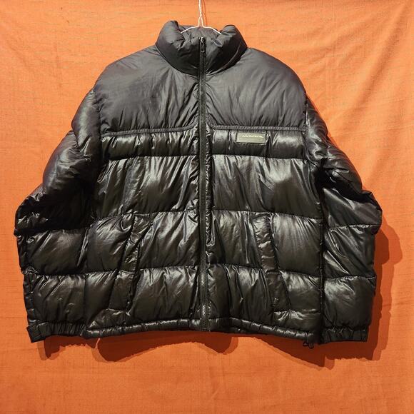 Woolrich Men's Sz Small Vintage 1990s Black Down Puffer Jacket Streetwear - Picture 1 of 11